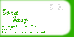 dora hasz business card