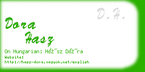 dora hasz business card